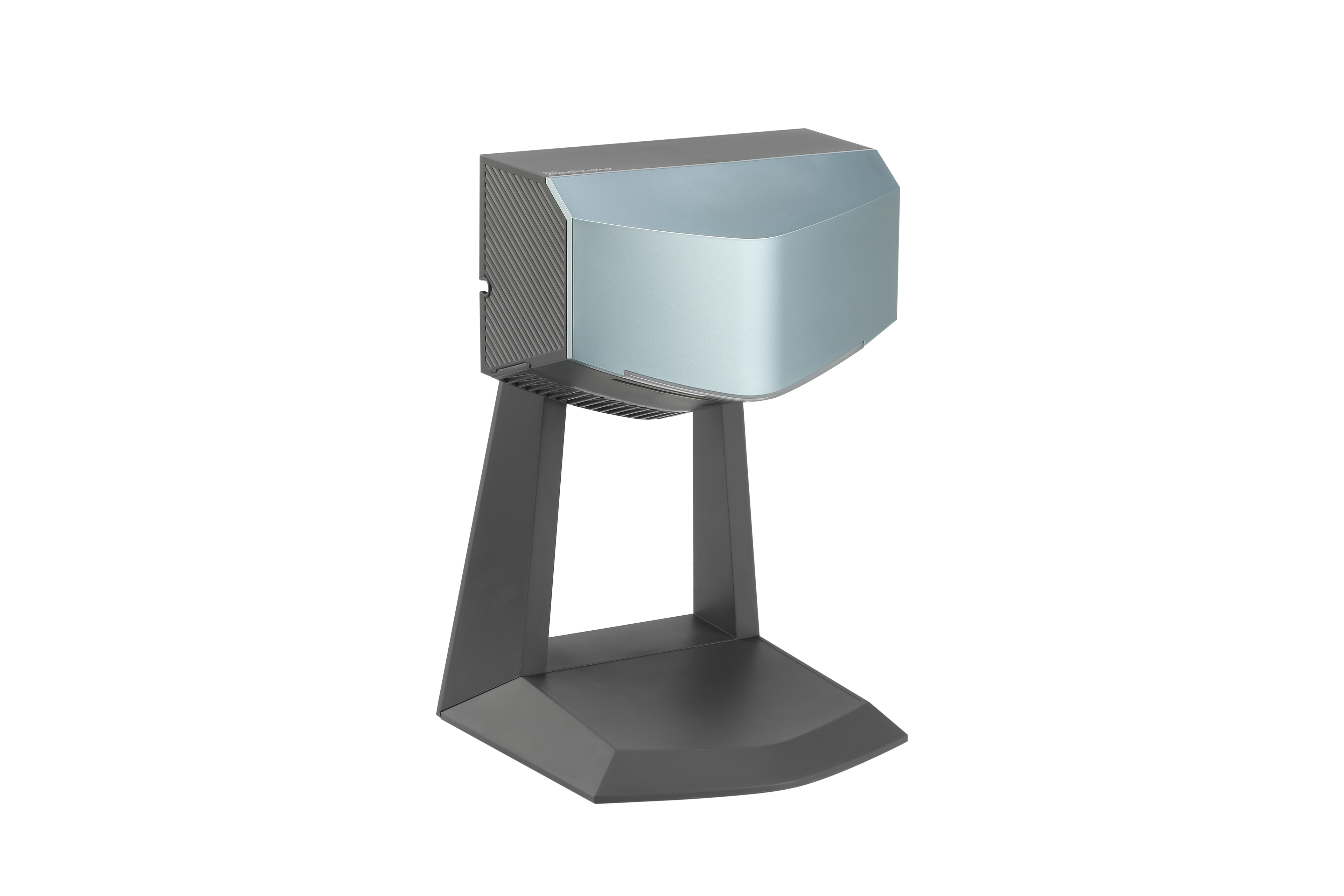 RevSquared HD350 hand dryer in glacier blue color with hd350 stand